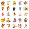 50 Tier-Konzert-Sticker Selbstklebende Cartoon-Tiere Kindergarten Belohnungs-Sticker