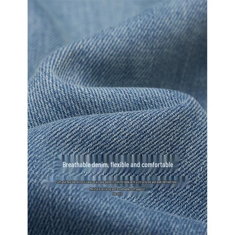 INMAN Vintage Washed Denim Flare Cropped Pants