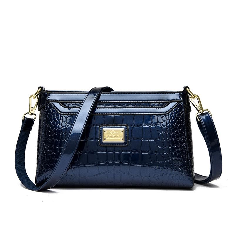 

Сумка на одно плечо, Женская сумка кроссбоди, Женская модная маленькая квадратная сумка с ромбовидным узором синий