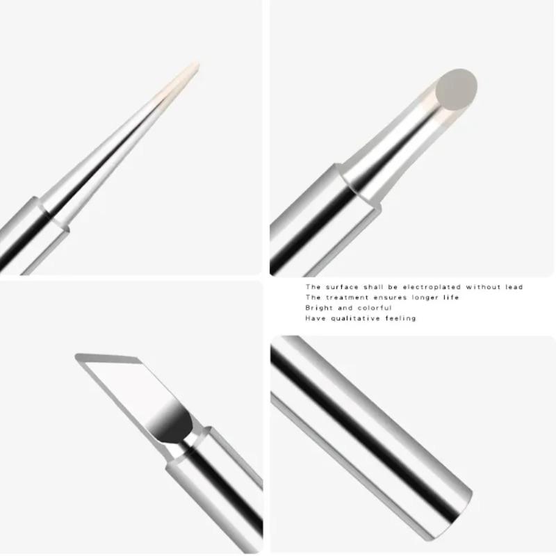 Soldering Iron Tips 5packs 900M-T Series K/SK/B/I/IS/1C/2C/3C/4C/2.4D/3.2D Lead-Free Welding Head BGA Soldering Tool Accessories