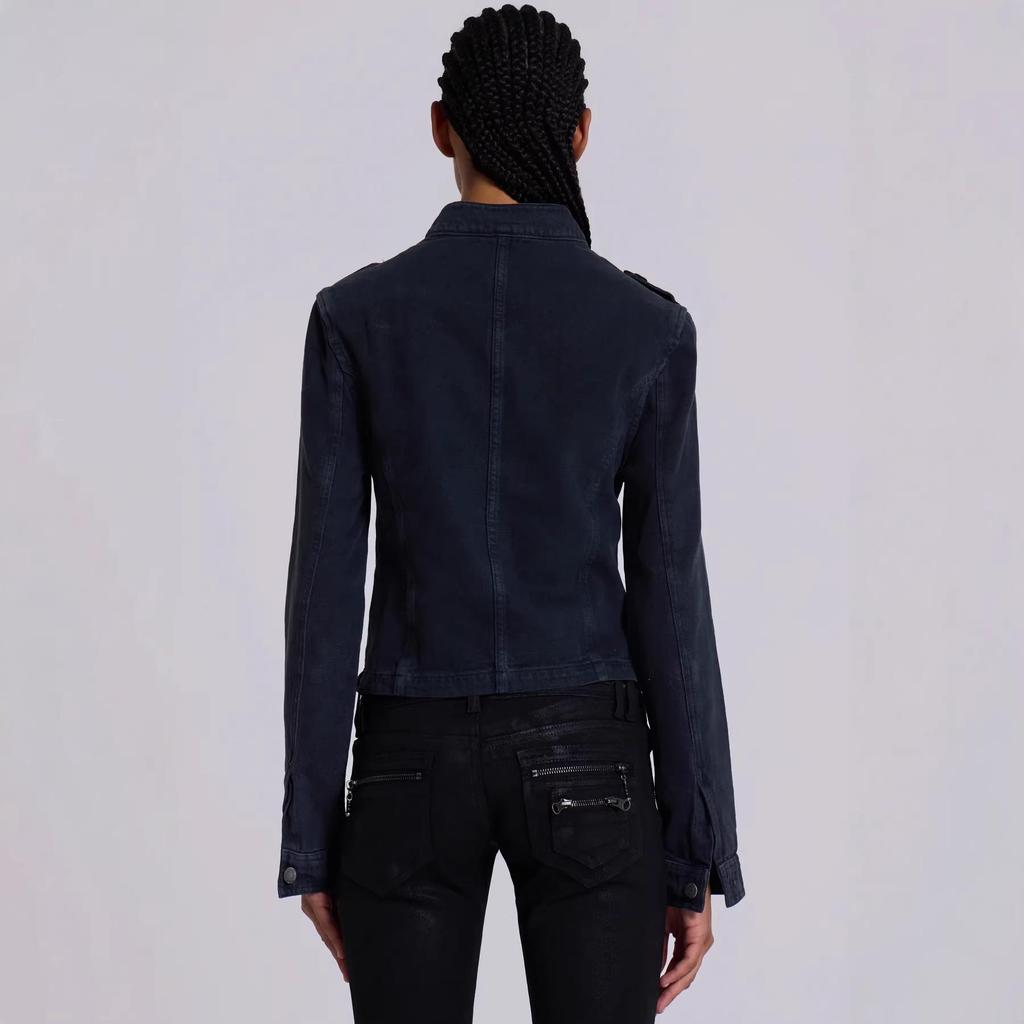 2026 New Arrival Women's Casual Blue Denim Jacket with Long Sleeves and Single-Breasted Design.