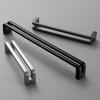 Nordic Furniture Handles Gray Black Brushed Kitchen Cabinet Pulls Handle For Cabinets And Drawers Knobs Kitchen Accesso Hardware