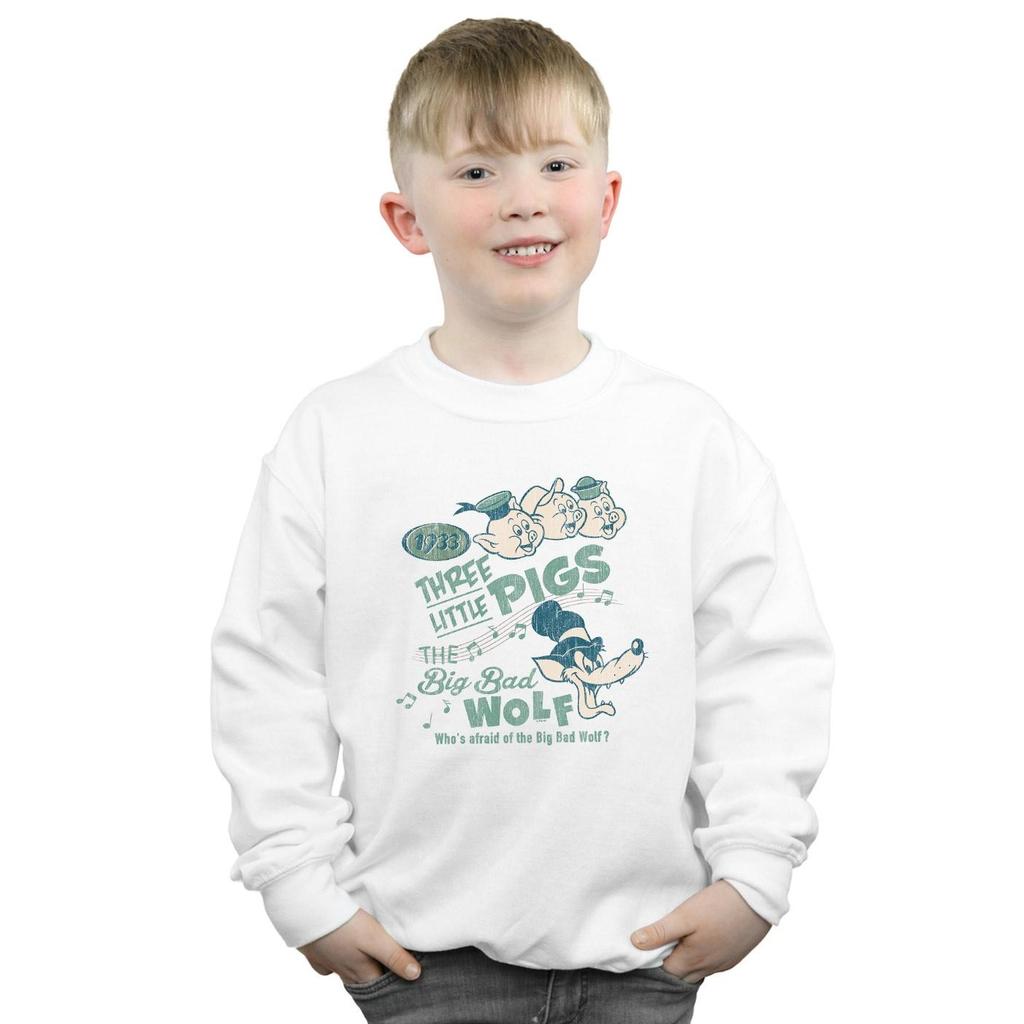 Disney Boys Three Little Pigs WhoÂ´s Afraid Of The Big Bad Wolf Sweatshirt