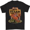 Heading A Vegan City Fun Turkey Men's 100% Cotton T-Shirt