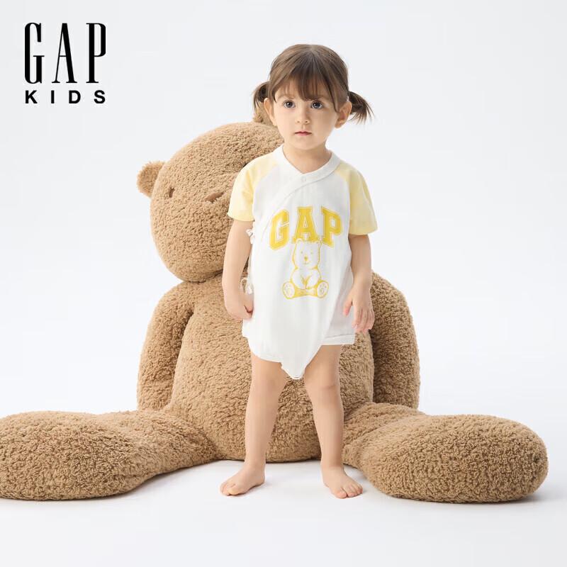 Gap Baby Bear Print Short Sleeve Romper 73/48