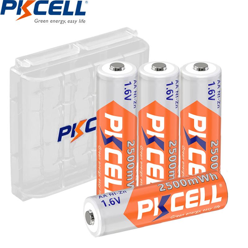 

PKCELL AA 2500mWh 1,6v NIZN AA Аккумулятор для фонарика для фотоаппарата
