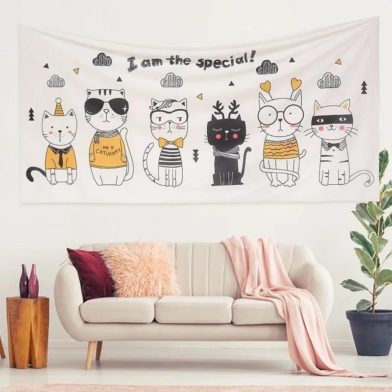 Simple Small Animal Decorative Tapestry Home Wall Living Room Office Decorative Tapestry