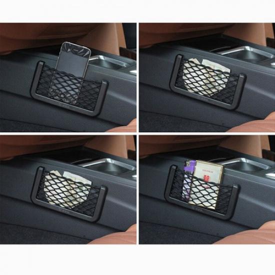 Universal Car Storage Bag Elastic Mesh Back Cargo Door Organizer Net Pocket