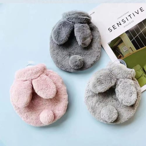 Kaaipee 300ml Mini Hot Water Bottle with Cute Cover, Eco-Friendly, Refillable, Small, Cold Weather Item, Cold Protection, Fatigue Relief, Perfect for