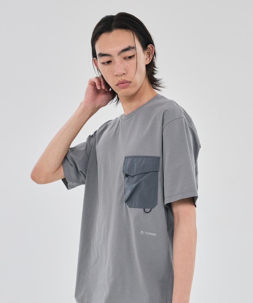 Hellinogseuweeo Multi-Pocket Short-Sleeve T-Shirt_Gray