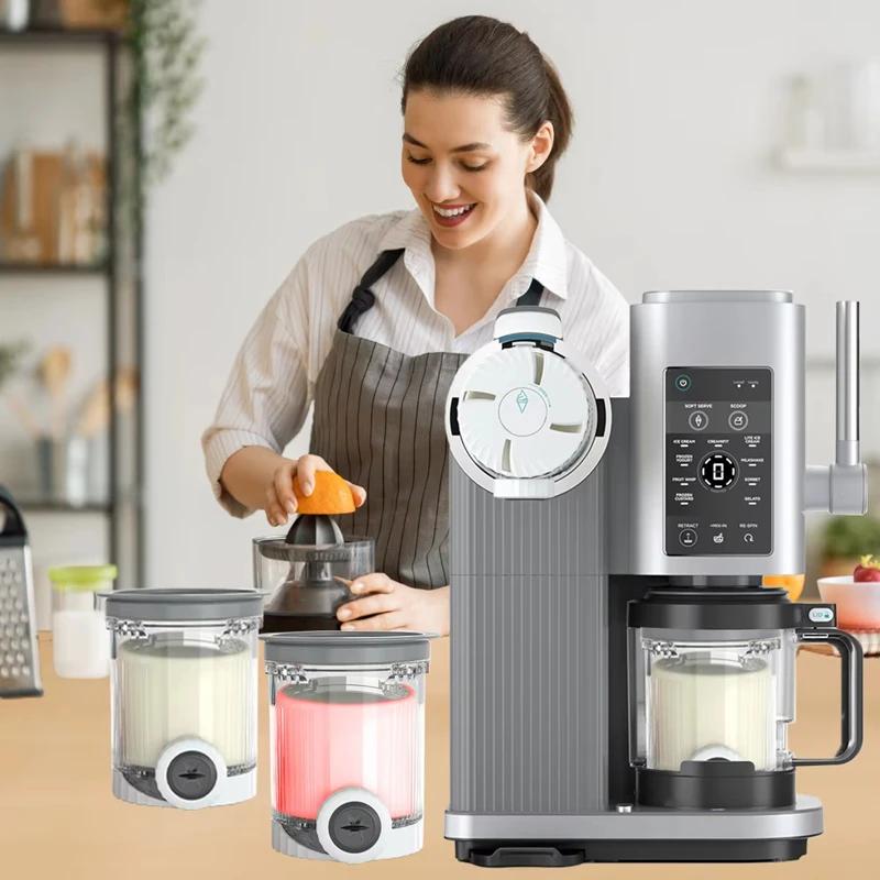 Pints And Lids For Ninja Swirl Nc700 Series Ice Cream & Soft Serve Makers, Dishwasher Safe, Xsk7pntld2b64b