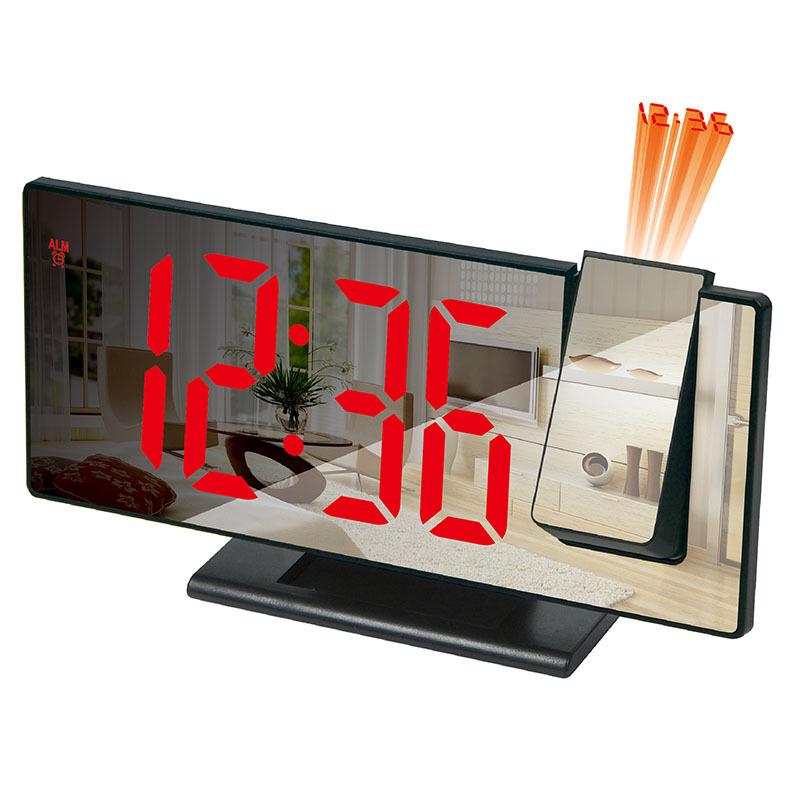 LED Projection Clock: Multifunctional Digital Alarm with USB and Auto Light-Sensing