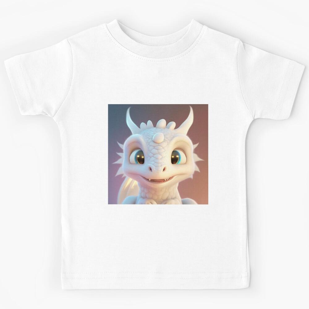 White albino baby dragon Kids T-Shirt 160