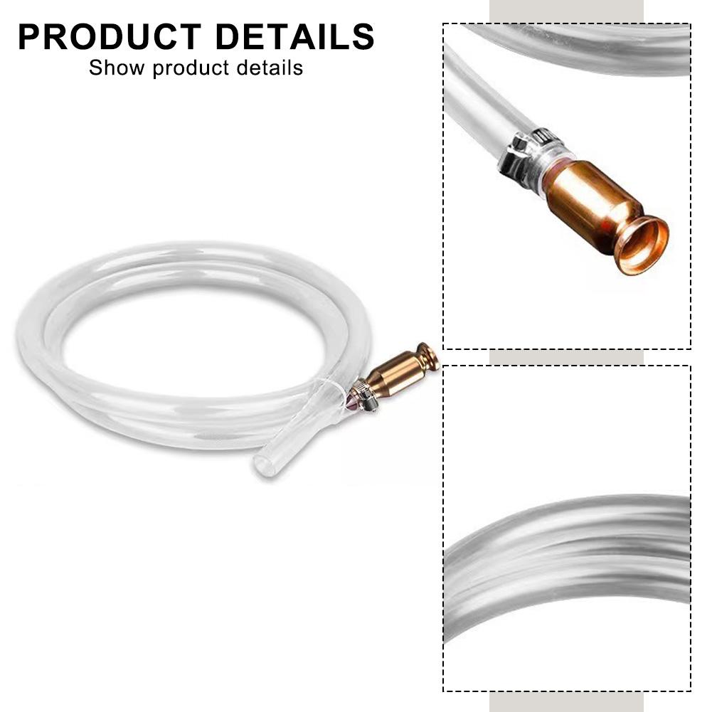 Siphon Hose Pump 1/2" Copper Valve Shaker Siphon Hose Self Priming Pump Tube Gas Siphon Hose Pump Shaker Siphon