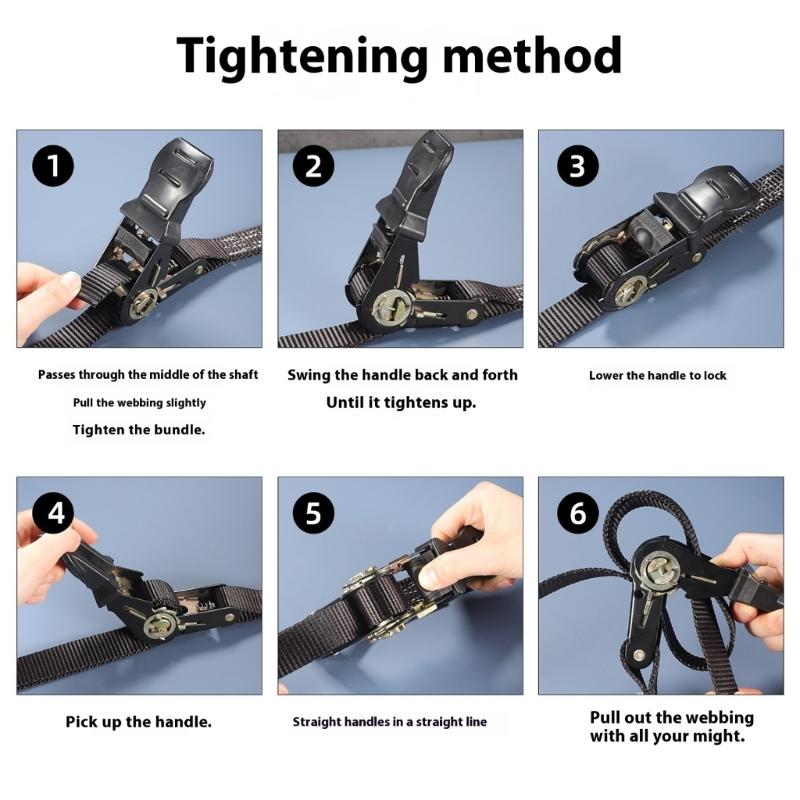 Bardzo Mocne Pasmo Napinające z Ratchetem 300/500 cm Taśma Poliestrowa Zabezpiecza Ciężkie Ładunki Podczas Transportu dla Logistyki Przeprowadzek