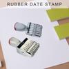 Gumové datumové razítko 6 číslic 8 číslic Gumové razítko Liniové datumové razítko Kancelářské razítko Rotační razítko pro Scrapbooking Balení Řemeslo