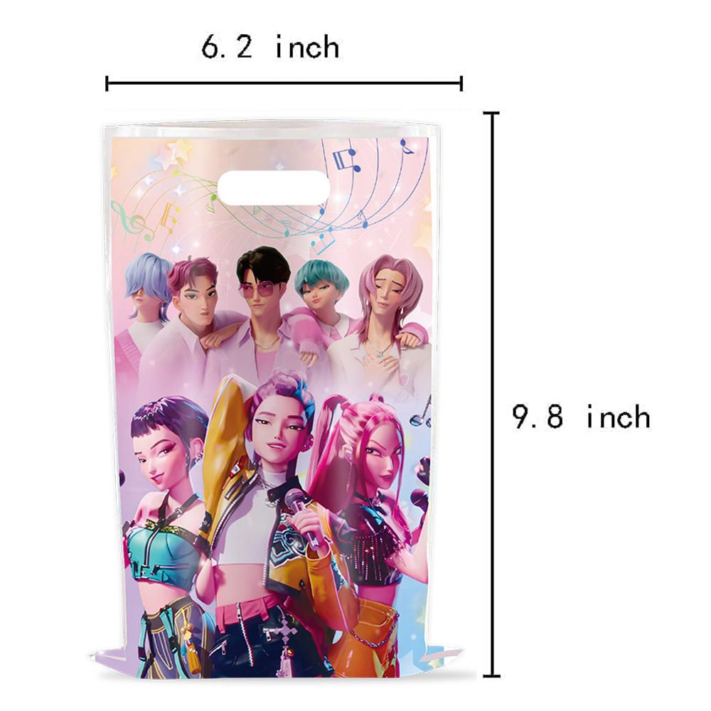 Kpop Dämonenjäger Party Geschenktüte Huntrix Saga Goodie Geschenktüten für Kinder Geburtstagsparty Pinata Schulgeschenke Deko Babyparty