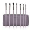 SIXPLUS Wisteria Series Eyeshadow Brush Set of with Cosmetic Pouch 7, Ultra-Soft, Portable, Purple,