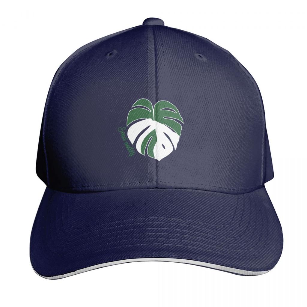 Send Nodes Monstera Albo leaf Baseball Cap tea Hat Unique hats Rave Rugby Unisexs Luxury Womens