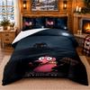 Courage the Cowardly Dog Pattern Bedding 3Pcs Set Bed Sheet And Pillowcases For Indoor Bedroom