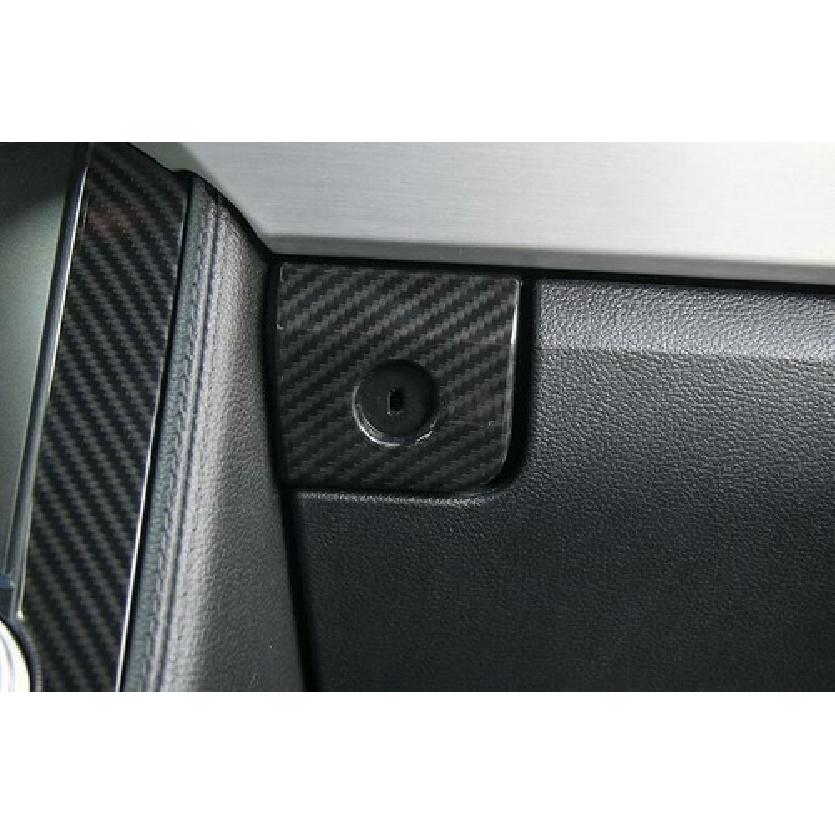 Carbon Fiber 2015- Trim For Ford Mustang 1PCS Co-Pilot Storage Box Switch