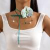 Exaggerated Flower Necklace Drawstring Korean Style Choker  Photograph