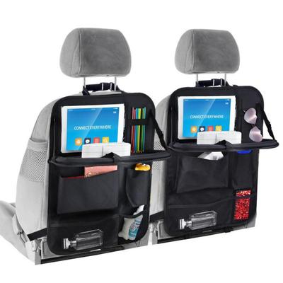 Car Seat Back Storage Bag with 600D Fabric and Anti-Kick Protection