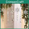 Festive Transparent Acrylic Christmas Icicles Beautiful Snowflake Decorations For Seasonal Joy