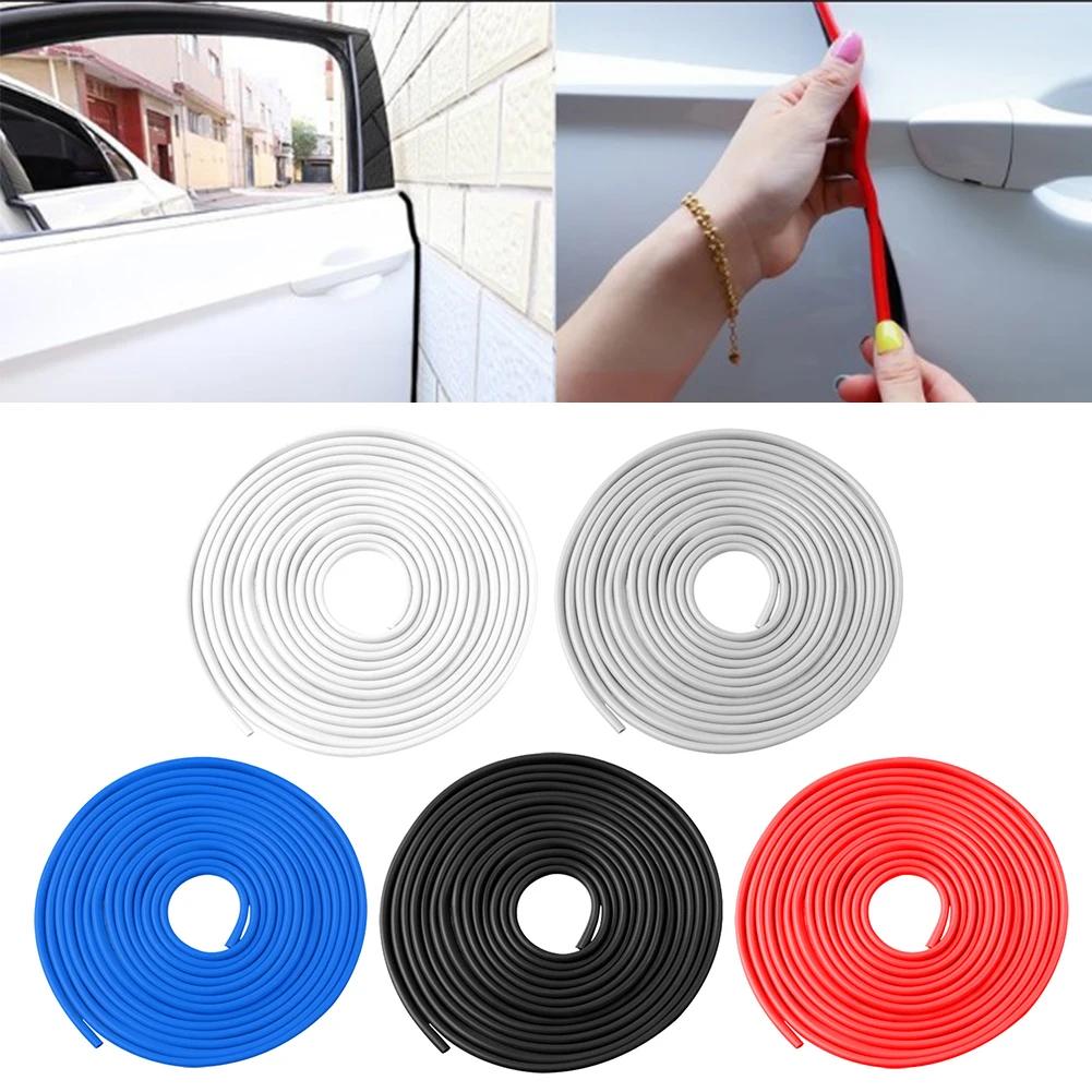 5M Transparent Car Door Edge PVC Scratch Protector Strips Car Anti-collision Sealing Strip Door Anti-scratch Transparent Strip