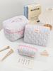 Simple Fresh Makeup Bag Large Capacity Multifunctional Cosmetic Storage Bag Portable Travel Toiletry Pouch for Cosmetics Brushes Toiletries Daily Use