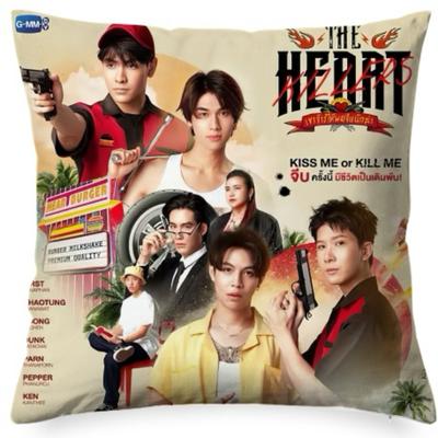 Firstkhaotung joongdunk Affiche HD Impression Double Face Housse de Coussin Thai TV The Heart Killers Photos du Drama Housse de Coussin Décorative