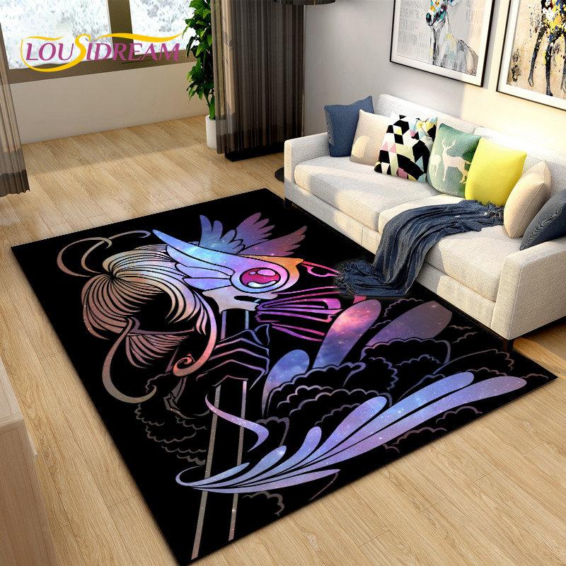 

Cardcaptor Sakura Cute Cartoon Area Rug,Carpet Rug for Living Room Bedroom Sofa Doormat Decoration, Kids play Non-slip Floor Mat 40x60cm