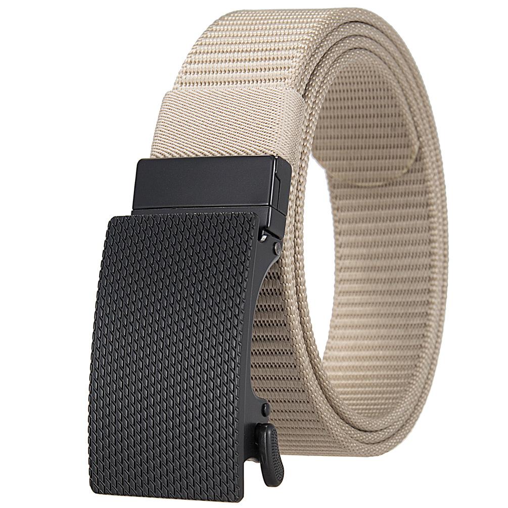 Nylon Braided Belt For Men, Rotating Cloth Belt Buckle Belt Ly36-25948-1