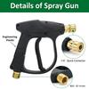 Kit Pistola ad Acqua per Idropulitrice per Pulizia Auto Connettore Tubo per Karcher Nilfisk Parkside Bosch Ugelli a Connessione Rapida