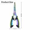 Multifunctional Fishing Needle Nose Pliers Stainless Steel Lock Design Fishing Pliers Lightweight Pocket Design Lure Pliers