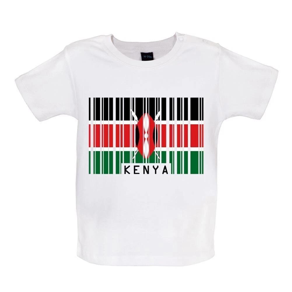 Kenya Barcode Style Flag - Baby T-Shirt / Babygrow - Kenyan Country Flags 120