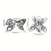 1pc new double-sided cashew flower love grabbing clip butterfly knot hair clip summer vacation shark clip fashion