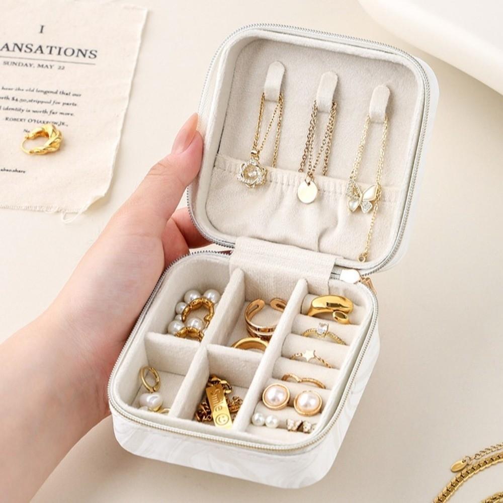 Mini Jewelry Storage Box Layered Jewelry Display Case Earrings Necklace Ring Jewelry Box  Home