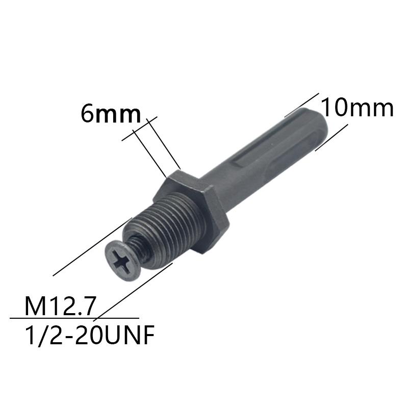 Durable 13mm Keyless Drill Chuck, 1/2-20UNF Metal Chuck with Hex Shank/SDS/Square Plug Adapter, Professional Hardware Tool