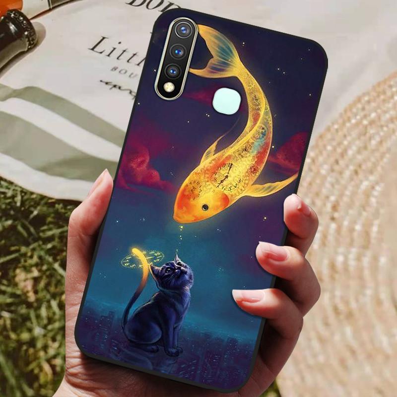 For Vivo Y19 Case Silicone Cover For Vivo 1915 Y19 Y 19 Case 6.53'' Soft TPU Silicon Phone Back Protective Bumper Shells Coque