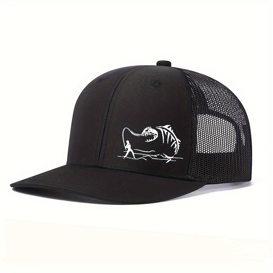 Fishing Printed Net Hat Truck Driver Micro Curved Eared Hip Hop Urban Street Style Male Duck Hat Suitable For Fishing And Mountaineering Lovers