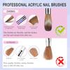 4Pcs/Set Kolinsky Sable Nail Art Brush Set Acrylic Brushe Durable Powder Brushes