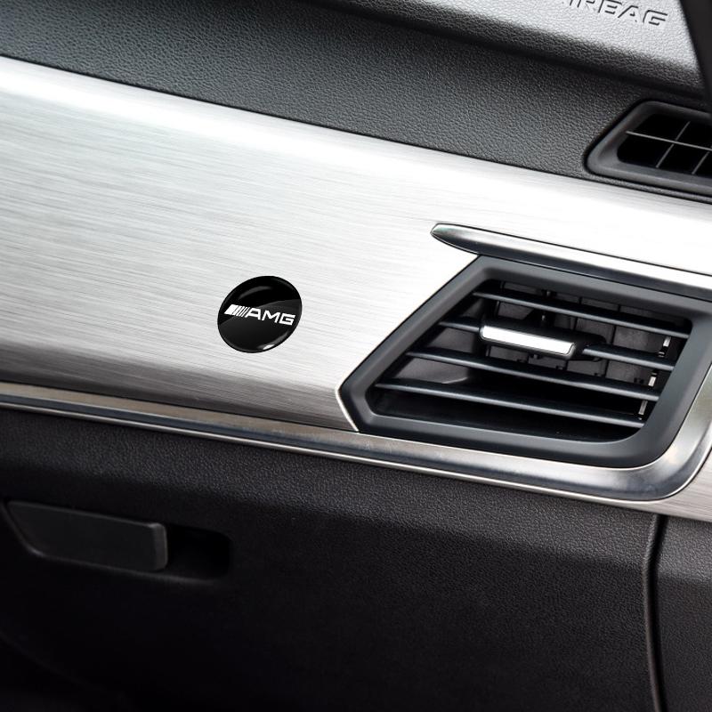 Car Lock Keyhole Stickers Door Lock Protect Car Stickers For Mercedes Benz AMG W212 W205 W246 W177 W176 W213 GLC GLE GLS ML Welcome Laser Logo Lamp