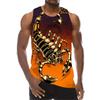 Scorpion 3D Printed Tank Tops Men's Fashion Streetwear Oversized Sleeveless Tank Top Bodybuilding Fitness Gym Vest Man Clothing