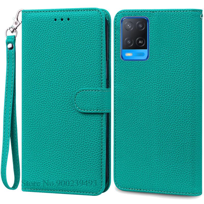 Pro pouzdro OPPO A54 A54 5G Peněženka Kožené výklopné pouzdro Pro pouzdro OPPO A54 5G CPH2239 CPH2195 OPPOA54 A 54 Nárazuvzdorné pouzdro na telefon Fundas