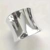 Creative Female Cold Wind Ring Simple Irregular Smooth Electroplated Embossing Closed Design Unique  Accessory
