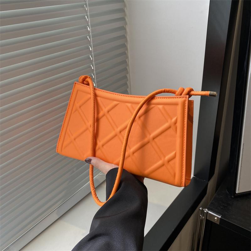 Trendy Pu Leather Shoulder Bag For Women 2024 Summer Fashion Casual Small Square Bag With Zipper Closure