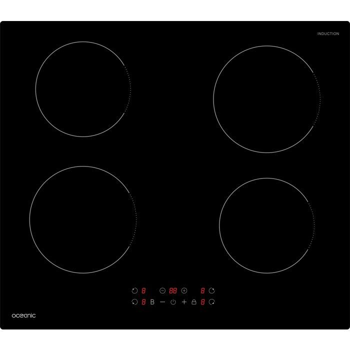 Plaque de cuisson induction Oceanic OCEATI4Z7B noire 4 zones 7200 W - Image 3