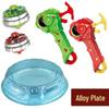 Free Shipping Dual Alloy Burst Gyro Toy - Magic Light Pull String Battle Gyro
