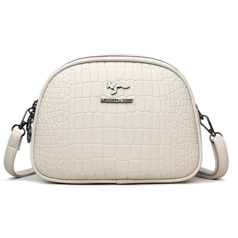 

Женская сумка-ракушка, одноплечная сумка, модная и трендовая многослойная сумка через плечо бежевый